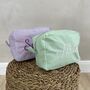 Personalised Stripe Embroidered Makeup Cosmetic Bag, thumbnail 5 of 9