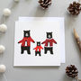 Dancing Bears In Jumpers, Christmas Card, thumbnail 1 of 2