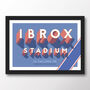 Rangers 'Ibrox Stadium' Typographic Poster, thumbnail 7 of 7