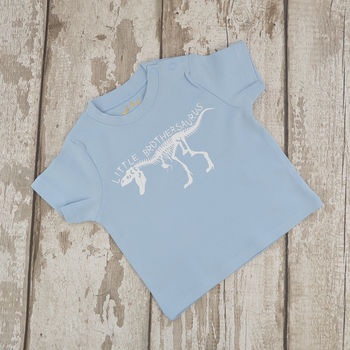'Little Brothersarus' New Baby Announcement T Shirt, 2 of 3