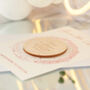 Sparkly Circle Wedding Save The Date Magnet And Card, thumbnail 4 of 11