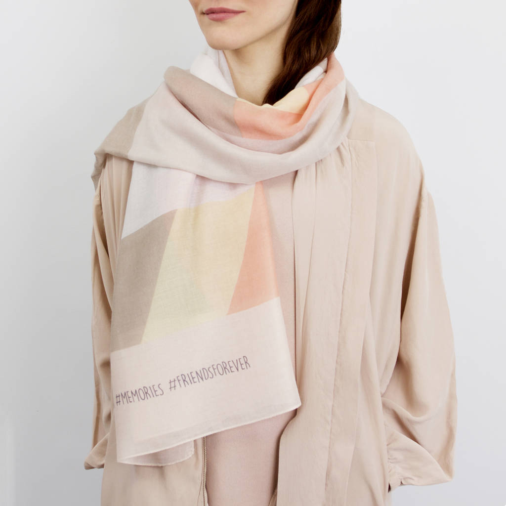 Personalised Hashtag Scarf By Studio Hop