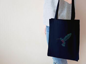 Hummingbird Tote Bag Embroidery Kit, 5 of 6