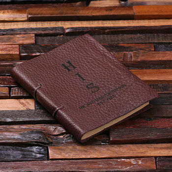 Personalised His And Her Leather Journal Set, 2 of 5