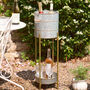 Gold Banded Standing Ice Bucket, thumbnail 1 of 5