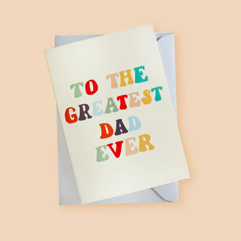 60s Style Rainbow Father's Day Card, 5 of 6
