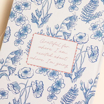 Blue Wildflower Self Care Daily Gratitude Journal, 3 of 6