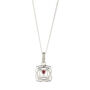 Root Chakra Ruby Sterling Silver Necklace, thumbnail 2 of 9