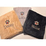 Personalised Embroidered Fleece Pet Dog Blanket, thumbnail 4 of 8