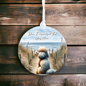 Personalised Poodle Dog Beach Walk Collection, 4 of 8