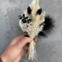 Mini Black And White Dried Flower Bouquet, thumbnail 1 of 3