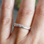 Coronet Wedding Band In Sterling Silver, Size J, thumbnail 3 of 5