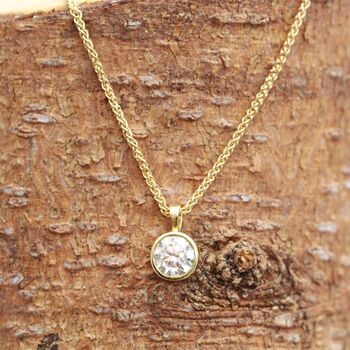 Handmade 18ct Gold Diamond Or Moissanite Necklace, 3 of 3