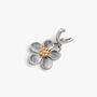 Silver Flower Clip On Pendant, thumbnail 6 of 7
