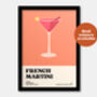 French Martini Print, thumbnail 5 of 7