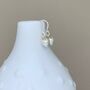 Sterling Silver And 18ct Gold Plate Strawberry Earrings, thumbnail 2 of 3