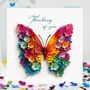 Butterfly Thinking Of You Flowery Wings Card, Not 3D, thumbnail 1 of 12