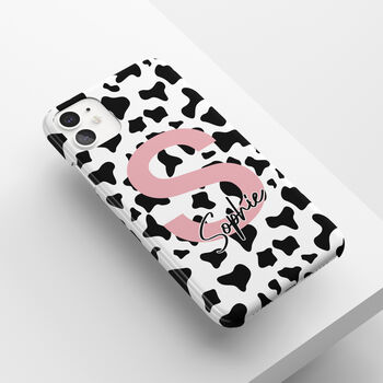 Cow Print Name Phone Case, 4 of 6