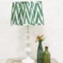 Scalloped Cotton Ikat Lampshade, thumbnail 5 of 5