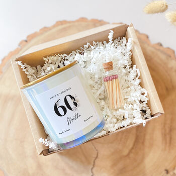 Personalised Birthday Candle – Sixty And Fabulous Gift, 7 of 10