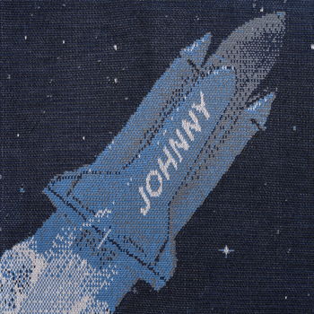 Personalised Space Rocket Knitted Sign, 4 of 4