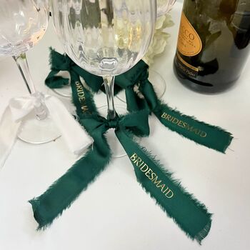 Personalised Wine Ribbons, Place Cards, Table Settings, 5 of 6