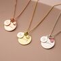 Personalised Birthday Disc Name Necklace, thumbnail 3 of 12