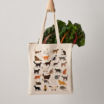 Cat Canvas Tote Bag, 3 of 4