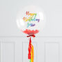 Personalised Rainbow Tassel Bubble Balloon, thumbnail 1 of 3