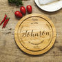 Spice Leaves Personalised Oak Cutting Serving Board, thumbnail 1 of 3