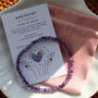 Amethyst Crystal Bracelet – Calming And Intuitive Energy, thumbnail 2 of 6