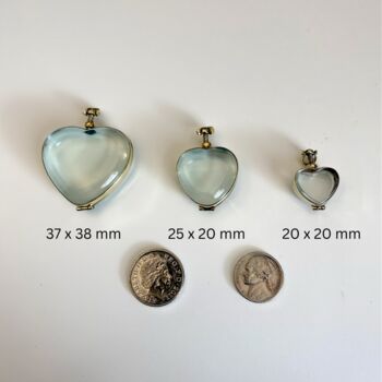 Gold Heart Locket Necklace For Gemstones, 7 of 9