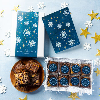 Christmas 'Snowflakes' Gluten Free Luxury Brownies, 2 of 3