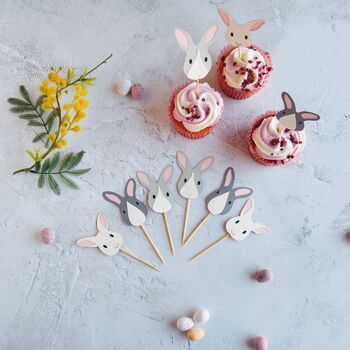 Easter Bunny Cupcake Toppers, 2 of 12