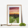 Primrose Hill London Skyline Travel Poster Art Print, thumbnail 5 of 8