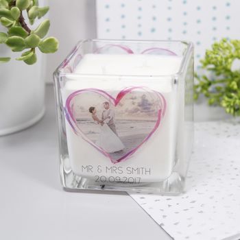 Wedding Photo Scented Anniversary Candle, 3 of 5