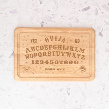 Engraved Wooden Ouija Chopping And Cheese Board, 2 of 4