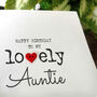 Personalised Birthday Card For Special Auntie, Handmade Card, thumbnail 2 of 4