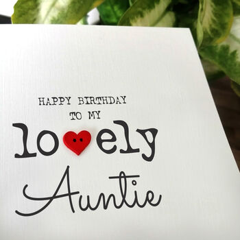 Personalised Birthday Card For Special Auntie, Handmade Card, 2 of 4
