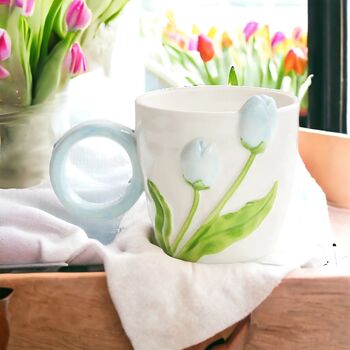 3D Tulip Cup And Spoon Gift Set, 4 of 5