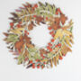 Autumn Leaf Hand Painted Multi Layered Wreath, Seasonal Wreath, thumbnail 4 of 6