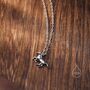 Tiny Unicorn Horse Necklace In Sterling Silver, thumbnail 6 of 10