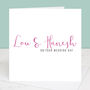 Personalised Calligraphy Wedding Card, thumbnail 1 of 4