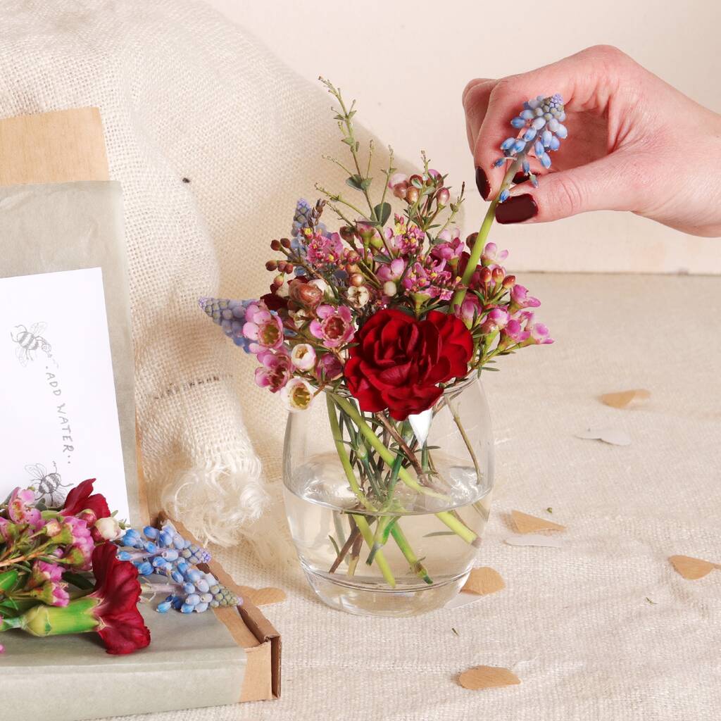 Gift Wrapped Botanical Posy Fresh Flower Letterbox Gift By FlowerBe