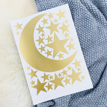 Large Moon And Star Wall Stickers, 5 of 6