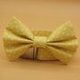 Yellow Polkadot Dog Bow Tie, thumbnail 4 of 6