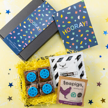 'Hooray!' Brownies, Coffee And Tea Letterbox, 2 of 2