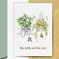 Holly And Ivy Seed Card, 2 of 2