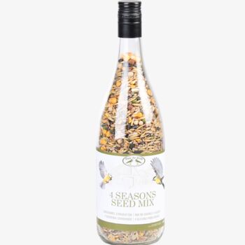 Bird Food Wine Bottle With Seed Mix, 3 of 3