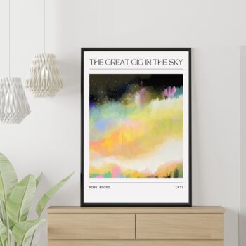Pink Floyd Greatest Gig In The Sky Inspired Art Print, 2 of 3